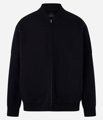 Campera Bomber en Algodón con Cremallera 5