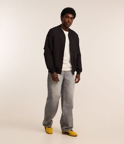 Campera Bomber en Algodón con Cremallera 2