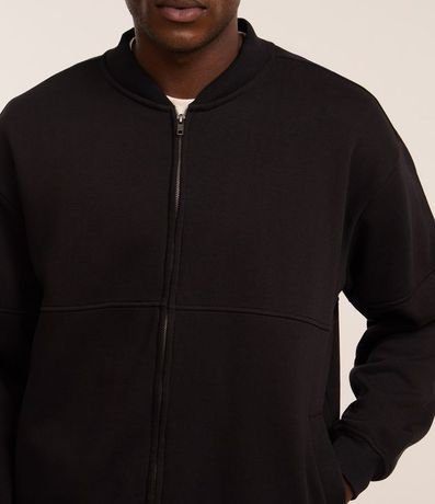 Campera Bomber en Algodón con Cremallera 3