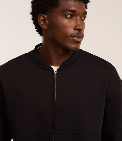 Campera Bomber en Algodón con Cremallera 4
