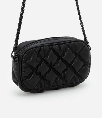 Bolsa Transversal Pequena en PU con Asa de Cadena
