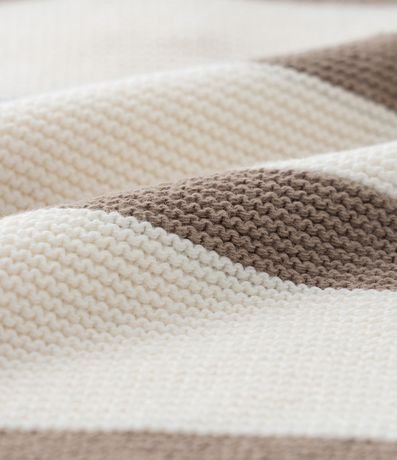 Suéter Infantil en Punto Rayas y Etiqueta en la Parte Baja - Talle 0 a 18 meses 3