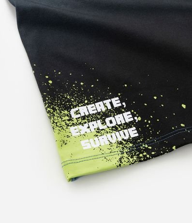 Remera Infantil con Estampa Degrade Minecraft - Talle 5 a 14 años 4