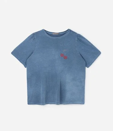 Blusa en Algodón con Cereza de Strass Curve & Plus Size 4