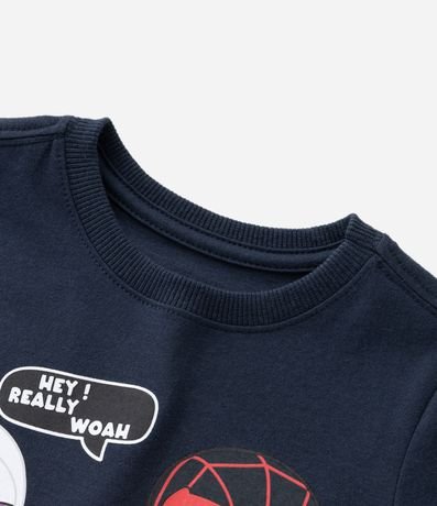 Remera Comfort Infantil con Estampa Spidey Brilla en la Oscuridad - Talle 2 a 5 años 5