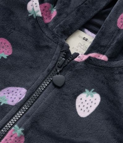 Conjunto Infantil en Plush con Estampa Frutillas - Talle 1 a 5 años 9