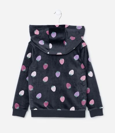 Conjunto Infantil en Plush con Estampa Frutillas - Talle 1 a 5 años 4