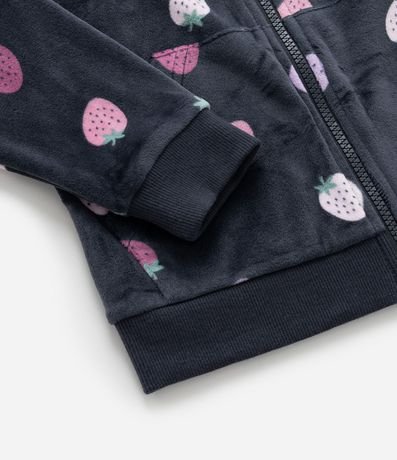 Conjunto Infantil en Plush con Estampa Frutillas - Talle 1 a 5 años 6