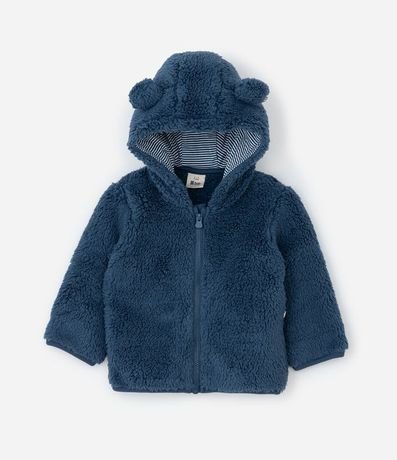 Campera Infantil con Capucha y Orejitas - Talle 0 a 18 meses