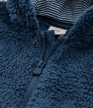 Campera Infantil con Capucha y Orejitas - Talle 0 a 18 meses 5