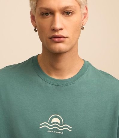 Remera Comfort en Algodón con Estampa de Por do Sol 3