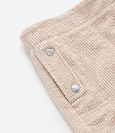 Short Pollera Infantil en Terciopelo con Detalle de Botones - Talle 5 a 14 años 5