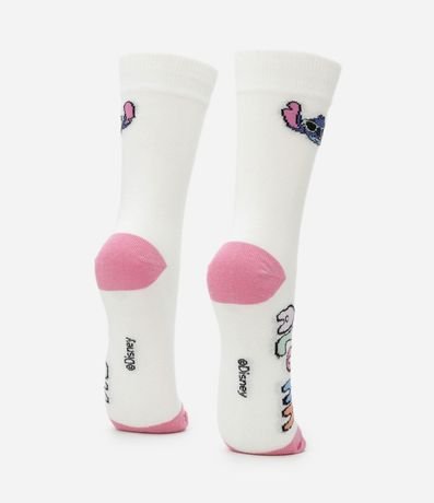 Media Caña Larga Individual en Algodón y Estampa Stitch Aloha 3