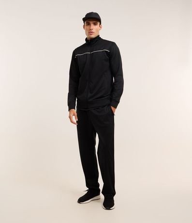 Pantalón Deportivo en Helanca con Cintura Elástica