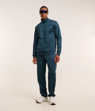 Pantalón Deportivo en Helanca con Cintura Elástica