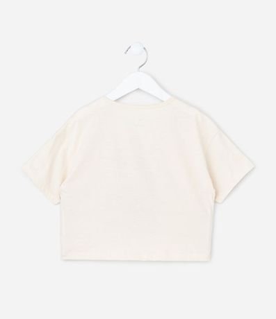 Remera Cropped con Estampa de Carpincho - Talle 7 a 14 años 2