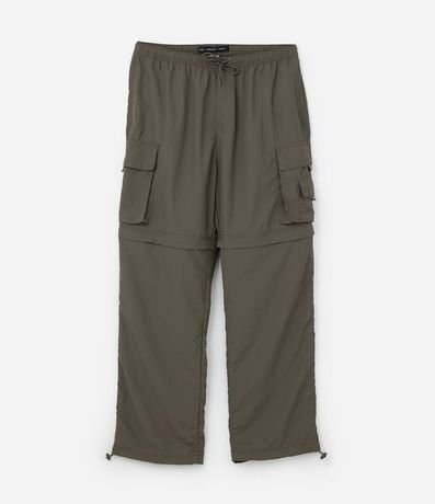 Pantalón Paper Touch Vira Bermuda con Puxador en la Parte Baja 7