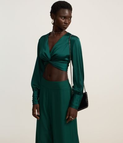 Pantalón Pantalona en Crepé con Pences 2