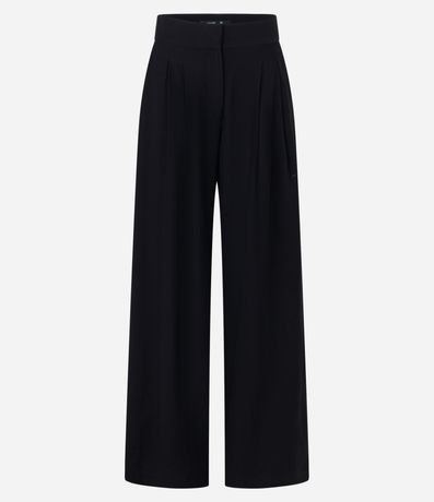 Pantalón Sastrería Wide Leg Cintura Alta con Pliegues 5