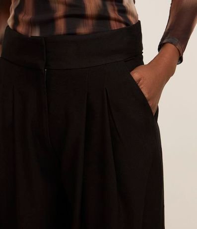 Pantalón Sastrería Wide Leg Cintura Alta con Pliegues 3