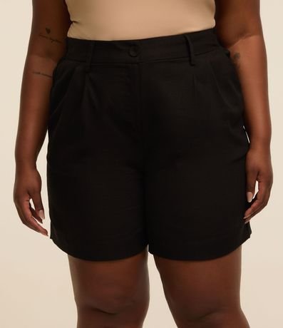 Bermuda en Viscolino con Pliegues Curve & Plus Size 2