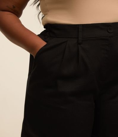 Bermuda en Viscolino con Pliegues Curve & Plus Size 4