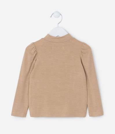 Blusa Infantil con Manga Abullonada y Cuello Alto - Talle 1 a 5 años 2