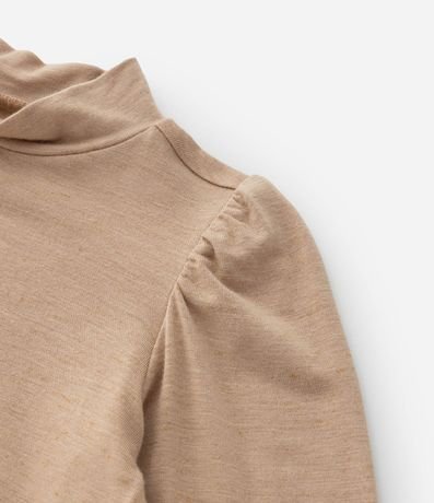 Blusa Infantil con Manga Abullonada y Cuello Alto - Talle 1 a 5 años 6