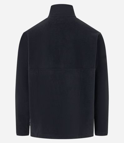 Saco en Fleece con Cuello Alto y Cremallera 6