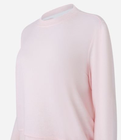 Pijama Largo en Tricot y con Detalle de Lazo en la Cintura 6