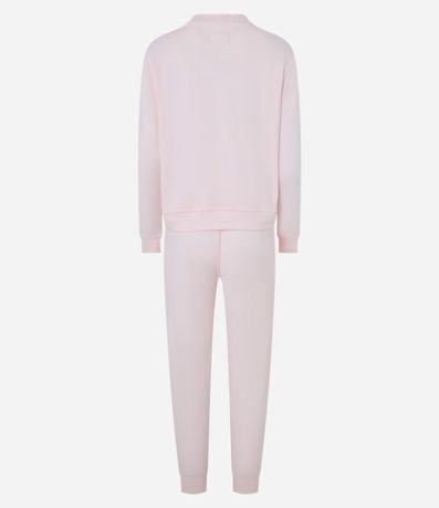 Pijama Largo en Tricot y con Detalle de Lazo en la Cintura 7