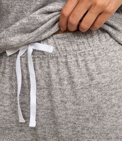 Pijama Manga Larga en Tricot con Detalle en la Cintura 4