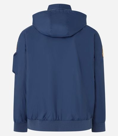 Campera Rompevientos con Capucha y Estampado Nasa 10