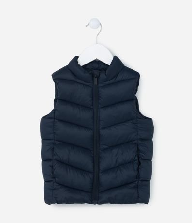 Chaleco Puffer Infantil Básico en Microfibra - Talle 1 a 4  Anos