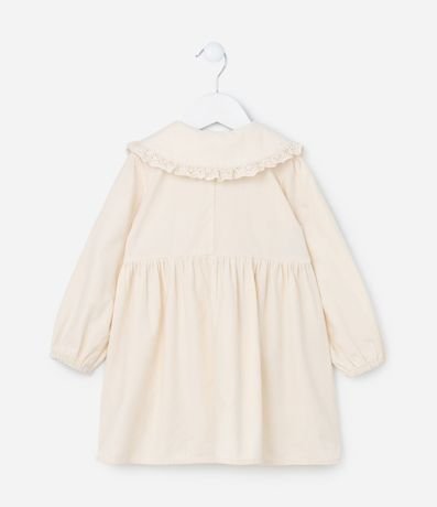 Vestido Infantil en Terciopelo con Cuello Muñeca - Talle 1 a 5 años 2