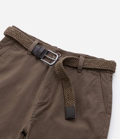 Bermuda Infantil con Cinturón Trenzado - Talle 05 a 14 años 6