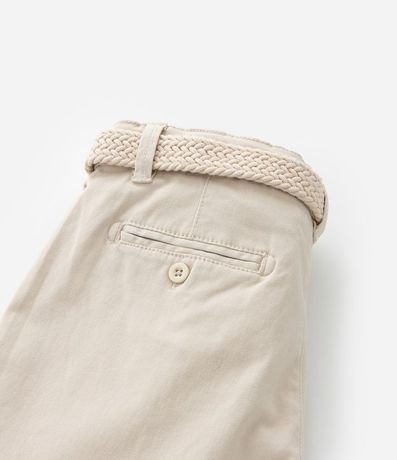 Bermuda Infantil con Cinturón Trenzado - Talle 05 a 14 años 3