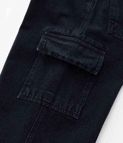 Pantalón Baggy Infantil en Jeans con Bolsillos Cargo - Talle 5 a 14 años 4