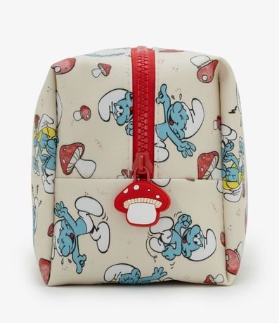 Neceser Rectangular Mediana con Estampa de los Pitufos 4