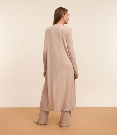 Pijama Largo en Tricot con Cuello Redondo y Cintura Elástica 2