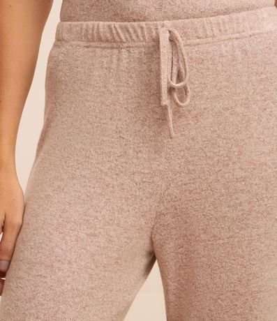 Pijama Largo en Tricot con Cuello Redondo y Cintura Elástica 4