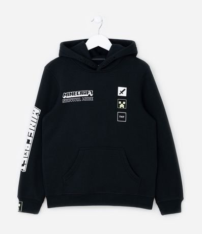 Saco Infantil con Estampa Frente y Espalda Minecraft - Talle 5 a 14 años