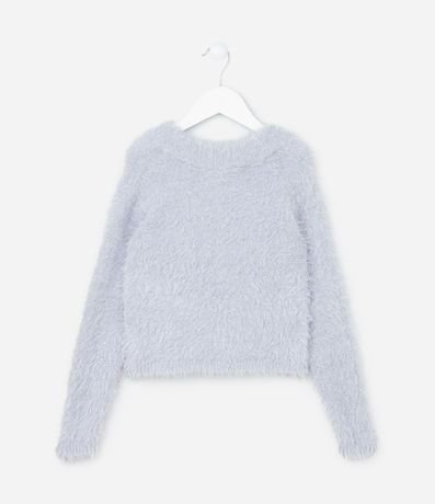 Suéter Infantil Peludito con Hilo Metalizado - Talle 5 a 14 años 2