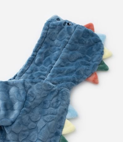 Bata de Baño Infantil Calentito Estampa Dino con Crestas - Talle 3 a 12 años 4