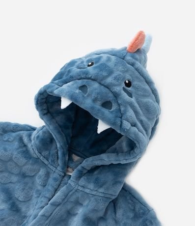 Bata de Baño Infantil Calentito Estampa Dino con Crestas - Talle 3 a 12 años 6