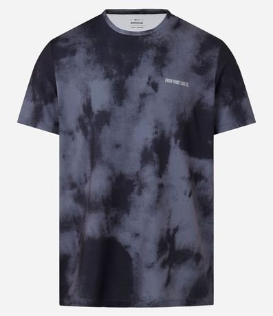 Remera T-shirt Deportiva en Tecnologia Dry con Estampa Manchada 6