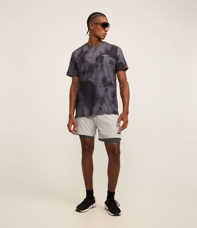 Remera T-shirt Deportiva en Tecnologia Dry con Estampa Manchada 2