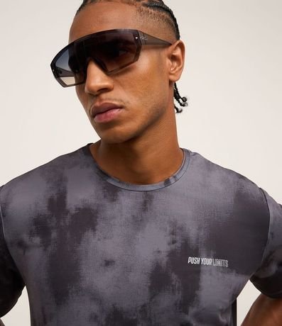 Remera T-shirt Deportiva en Tecnologia Dry con Estampa Manchada 4