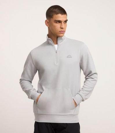 Buzo Deportivo Doble en Algodón con Cuello Alto