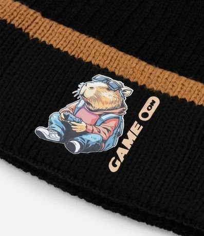 Gorro Infantil con Estampa Capivara Gamer - Talle único 2